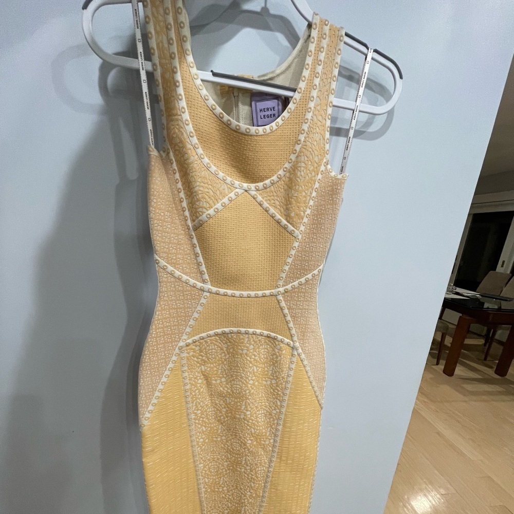 Harve Leger dress size S. Purchased at a fashion show in New York. Never wore it